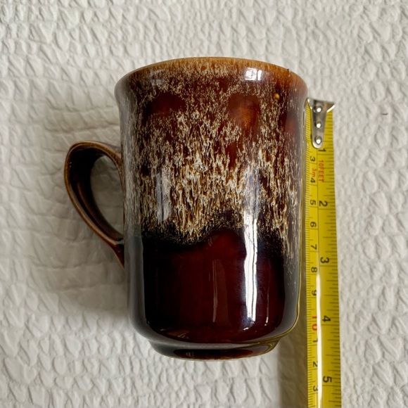 Fosters Pottery Cornwall Honeycomb Drip Glaze Cup/Mug & Saucer Plate Set - Picture 5 of 8